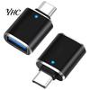 Phone Converter Adapter OTG Multi-purpose High-speed Transmission Type-C To USB Mini Flash Drive Reader with Indicator Light for Smartphone