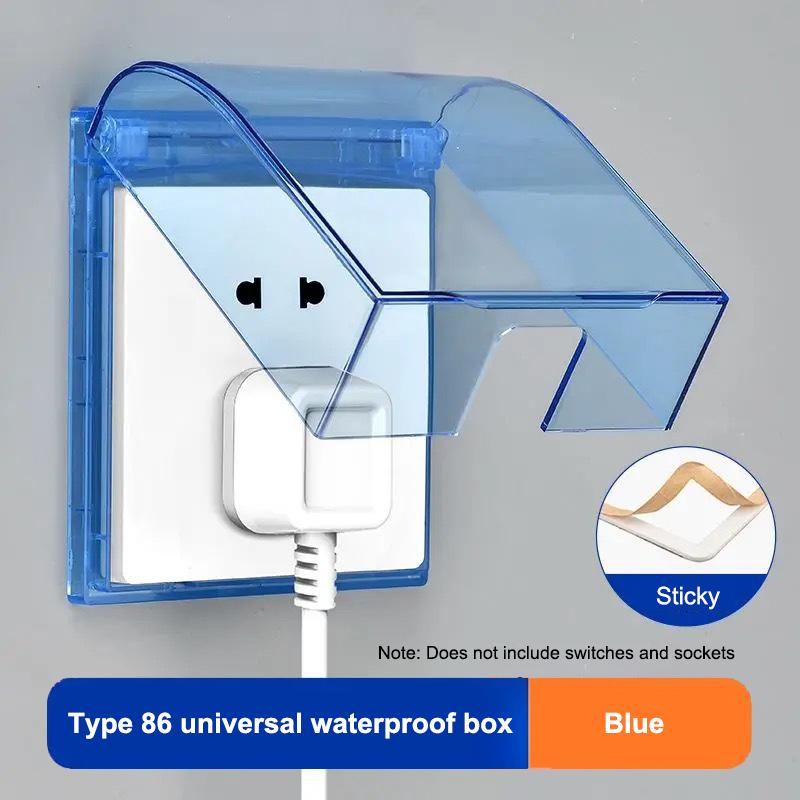 Self Adhesive Waterproof Wall Socket Cover With No Drilling Design And Easy Installation For Bathroom Kitchen Outdoor Use