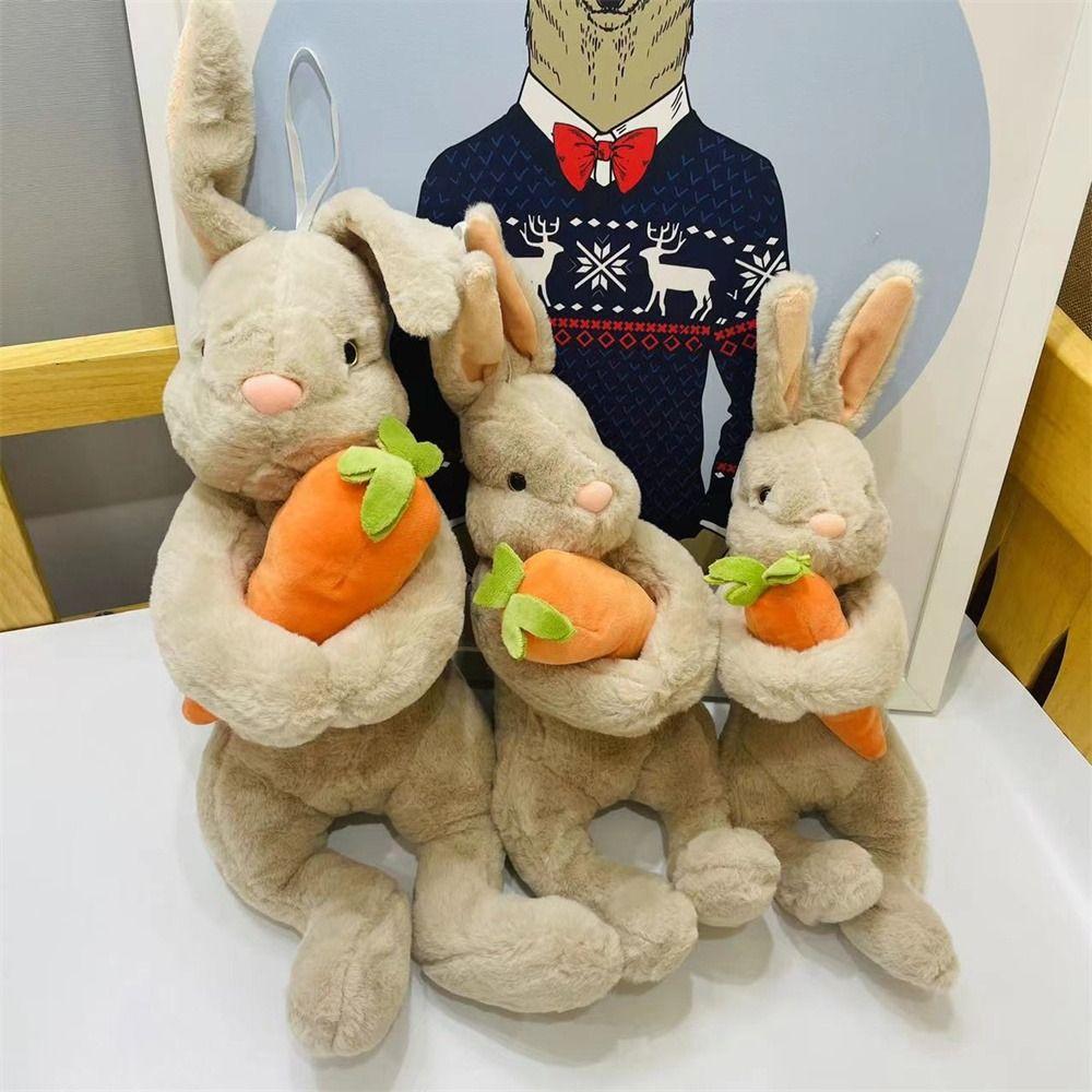 Simulation Rabbit Plush Toys Sitting Bunny Stuffed Rabbit Doll Cuddle   Hugging Pillows