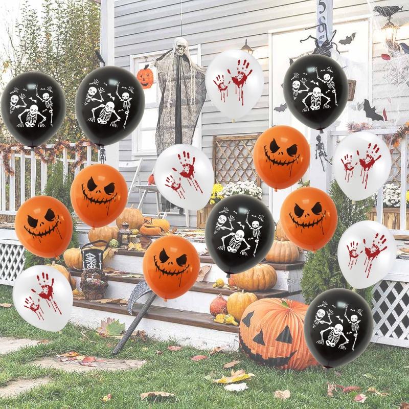 High-quality Halloween Party Balloons Scary Skull Ghost Pumpkin Balloons