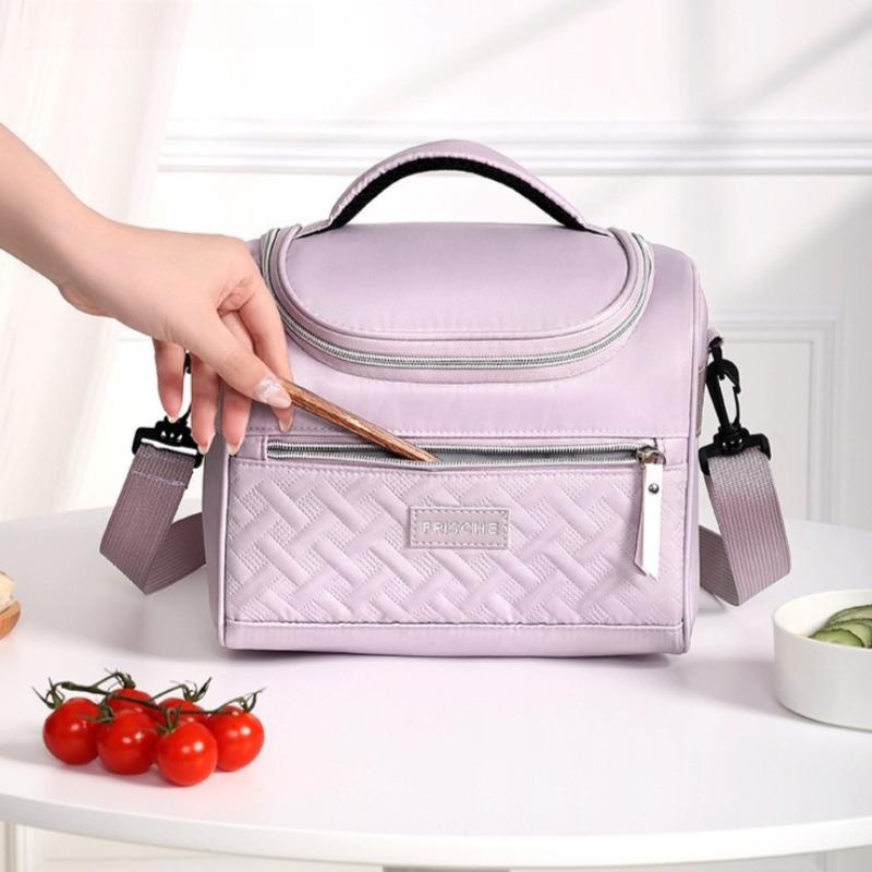 1pcs Handheld Bento Bag Student Office Lunch Box Container Outdoor Camping Lunch Bag Portable Food Storage Pouch