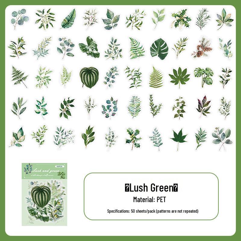 Waterproof Transparent Stickers: Plant & Flower DIY Decoration for Water Bottles & Journals