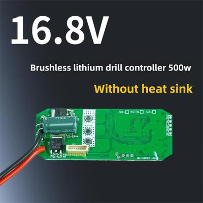 New 6.6*2.5cm Charging Drill Protection Board Metal 16.8V Drill Controller Protection ABS Circuit Board Electric Tool