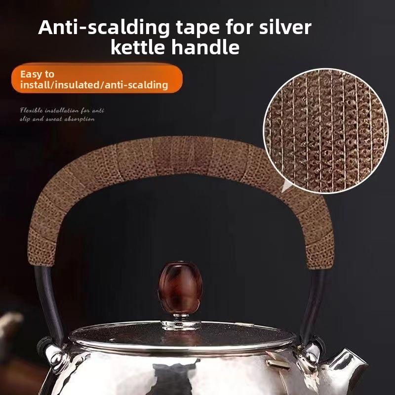 Heat Resistant Pot Handle Cover Self-Adhesive Anti-Scald Wrap for Kitchen Safety (2.5cm X 4m)