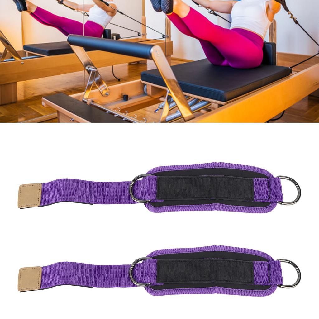 2PCS Ankle Strap for Cable Machine Kickbacks Iron D   Gym Ankle Cuff for Fitness Workout