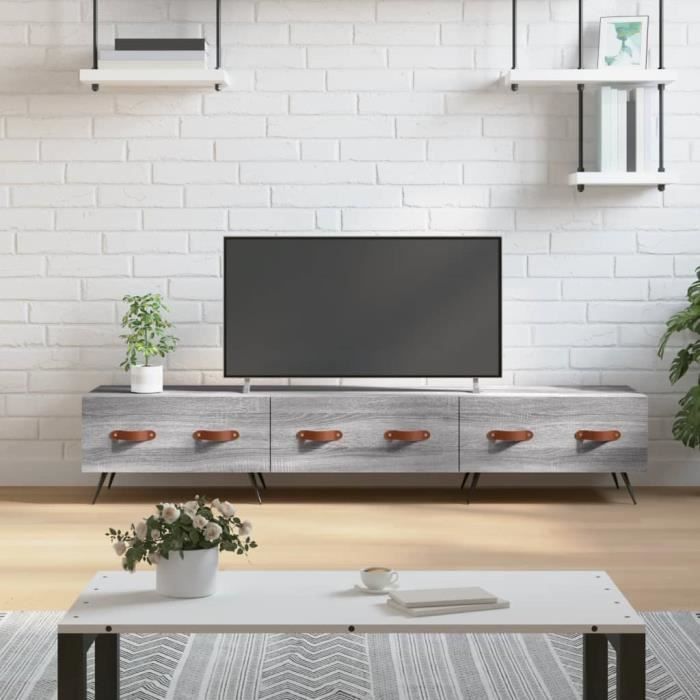 VidaXL TV Cabinet Sonoma Grey 150x36x30 Cm Engineered Wood 829130