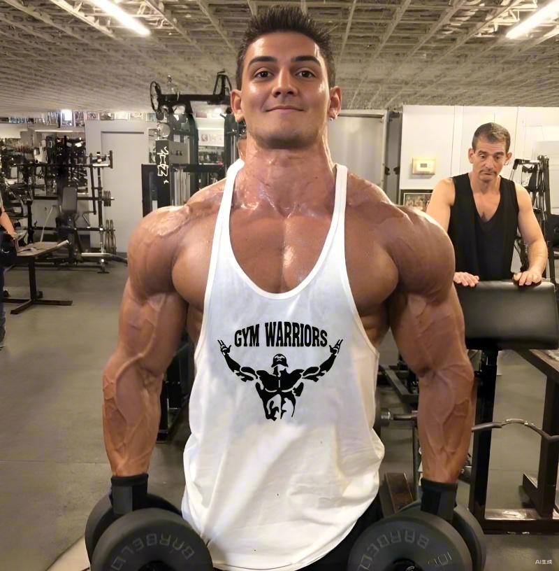 Muscleguys Men's Cotton Gym Warriors Tank Tops Running Vests Y-Back Bodybuilding Sleeveless Shirt Muscle Workout Athletic Fitness Singlets