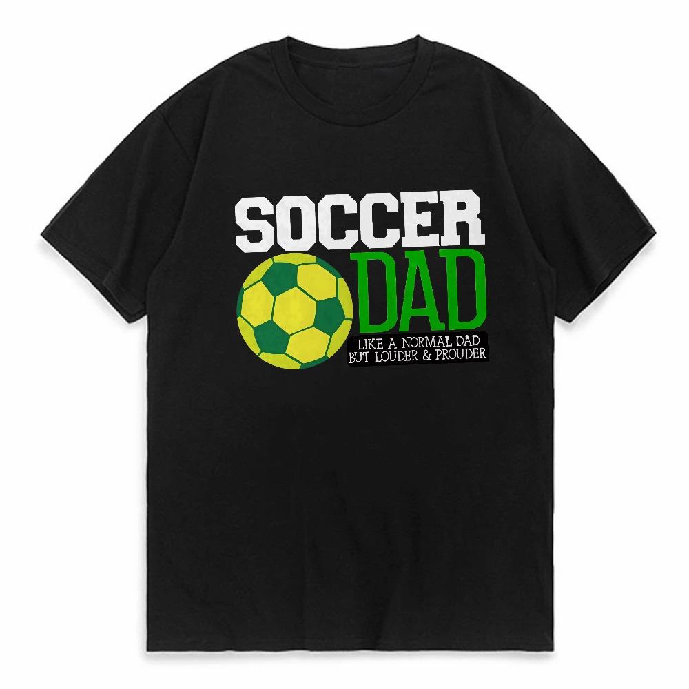 

SOCCER DAD Print Tshirt Summer Mens Short Sleeve Top Tshirt fashion Simple Style round neck tee outdoor casual sport tshirt 4XL