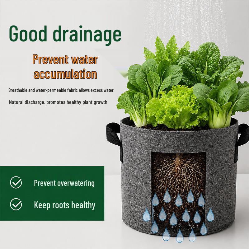 Breathable Felt Fabric Plant Bag for Seedlings and Trees