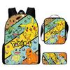 (41) 3 Piezas Mochila Escolar para Niños Bolsa de Almuerzo Estuche