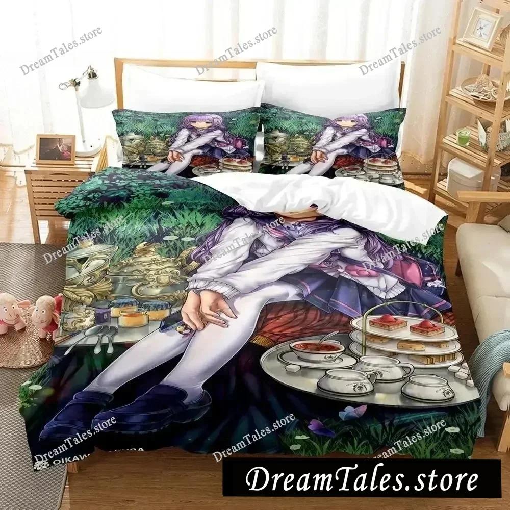 Azur Lane Luxury Bedding Set Japan Anime Cartoon Duvet Cover Set Comforter Bedspread Linen Twin Single Size Printed Home Textile
