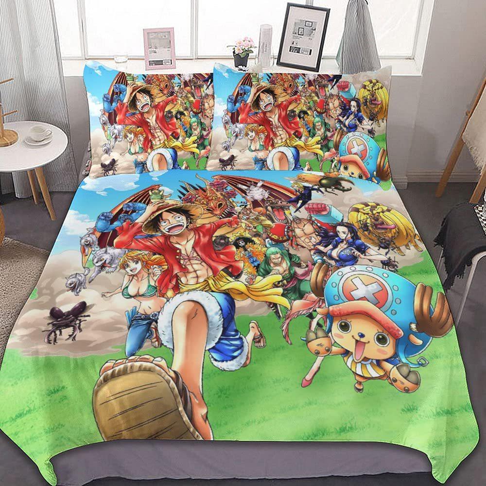 Animation Soft And Comfortable Bedding Three-Piece Quilt Cover