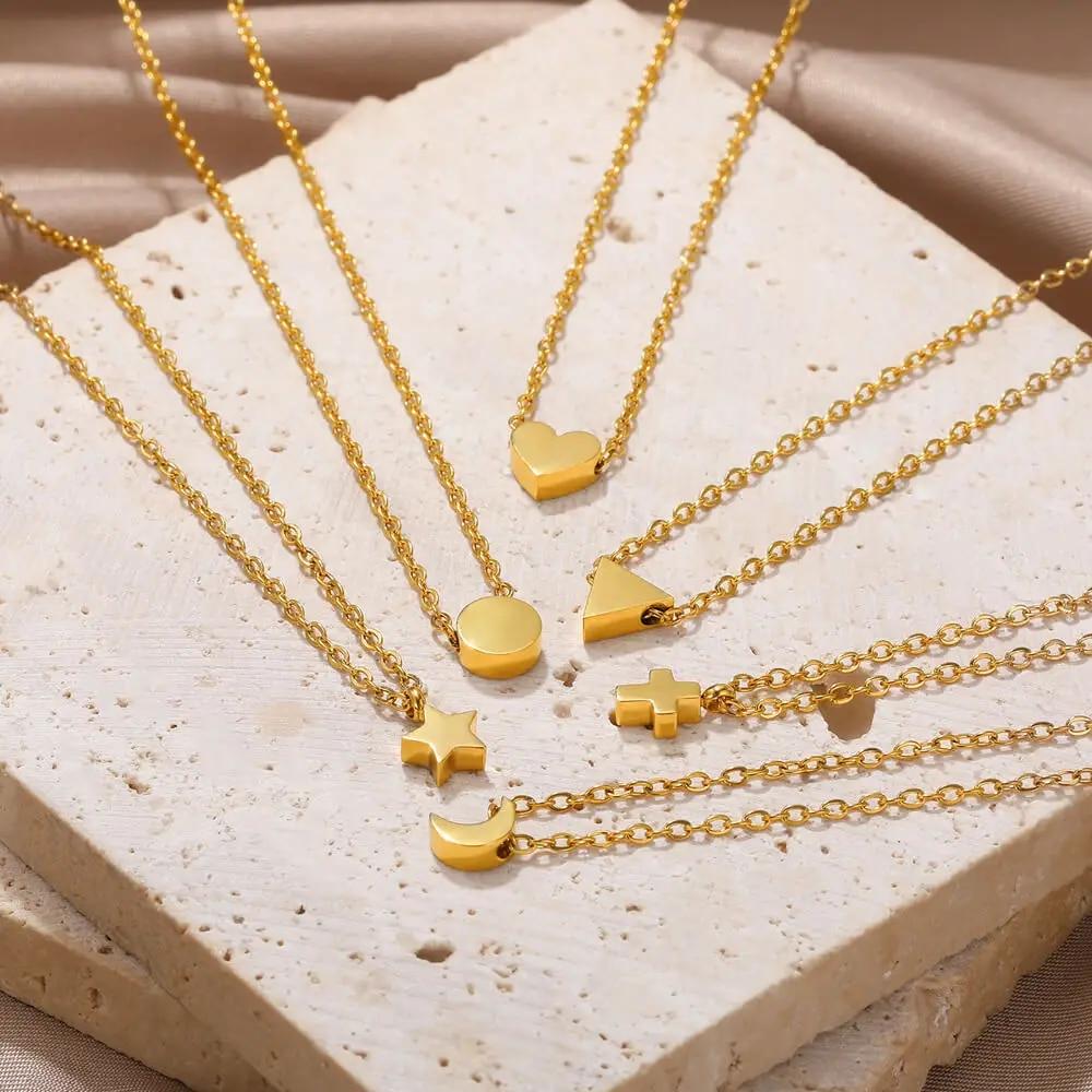 VIntage Christian Jesus Kreuz Halsketten Anhänger Für Frauen Edelstahl Runde Form Münze Halsketten Choker Gebet Taufe Geschenke