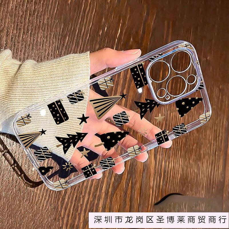 Creative tree for iPhone 16 mobile phone case iphone15 niche 13/14plus transparent 12/11Promax