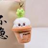 1Pc Cute Snapper Head Set Keychain Cat Plush Action Figure Key Chain Doll Pendant Bag Accessories Baby Keyring