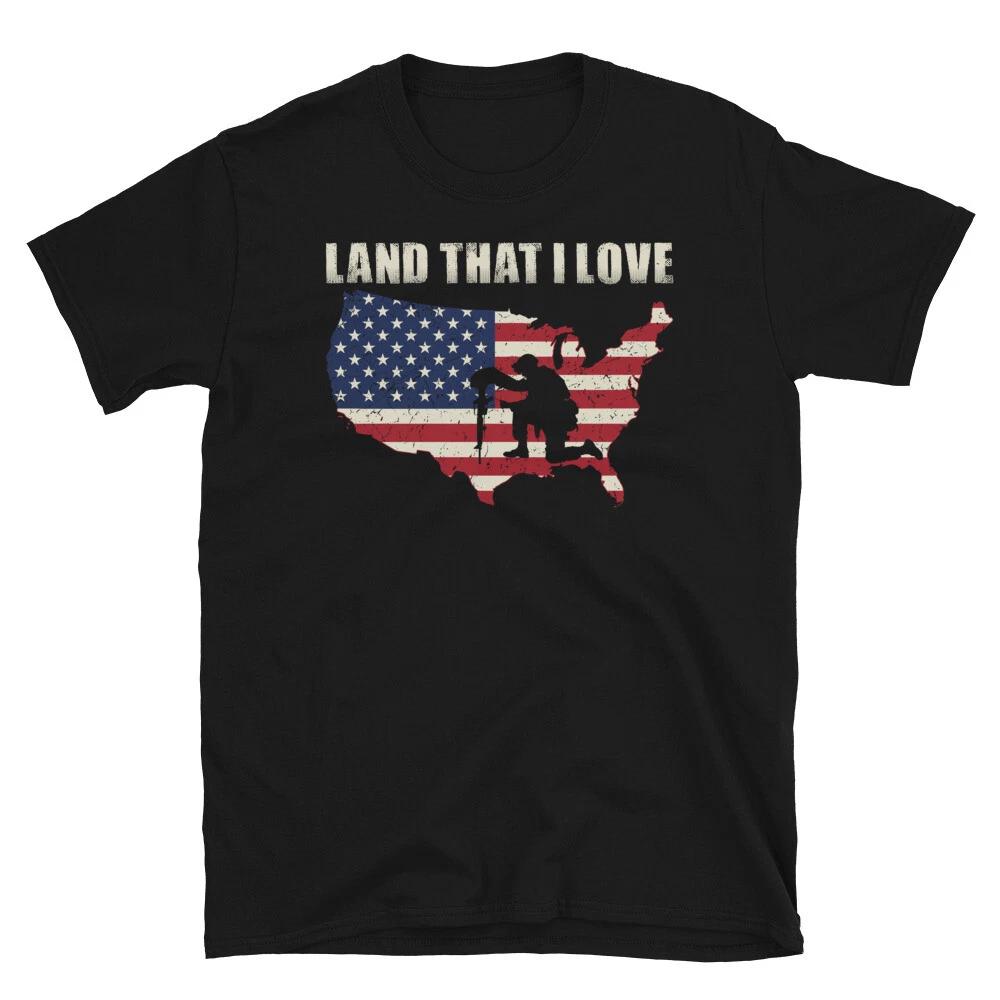 USA Land I Love US VETERAN Awesome Graphic Classic 2XL