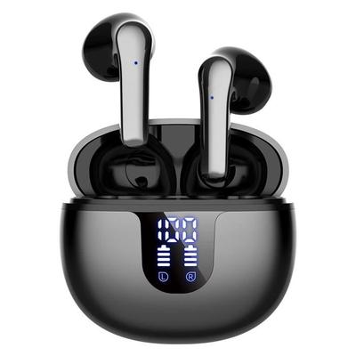 Auriculares Bluetooth - OUTUOTWQ - Inalámbricos 5.2 - Reducción de Ruido - Resistentes al Agua - Negros