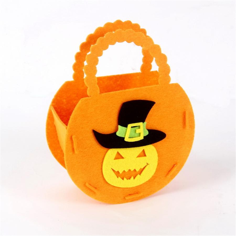 1 Halloween Candy Tote Bag, DIY Holiday Props Bat Pumpkin Candy Bag Halloween Candy Bag