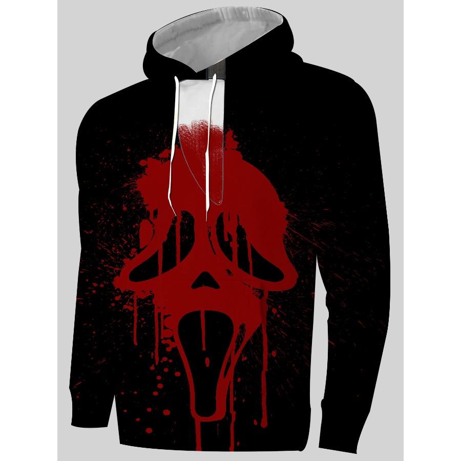Löwe 3D-Druck Herren Hoodie Lässiger Herbst Winter Tier Wolf Pullover Mit Kapuze Langarm Modetrend Sportbekleidung Sweatshirt