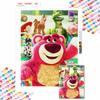5D DIY Diamond Art Painting Kits for Adults, Toy Story Strawberry Bear Full Round Crystal Diamond Kits for Beginner for Home Wall Decorate