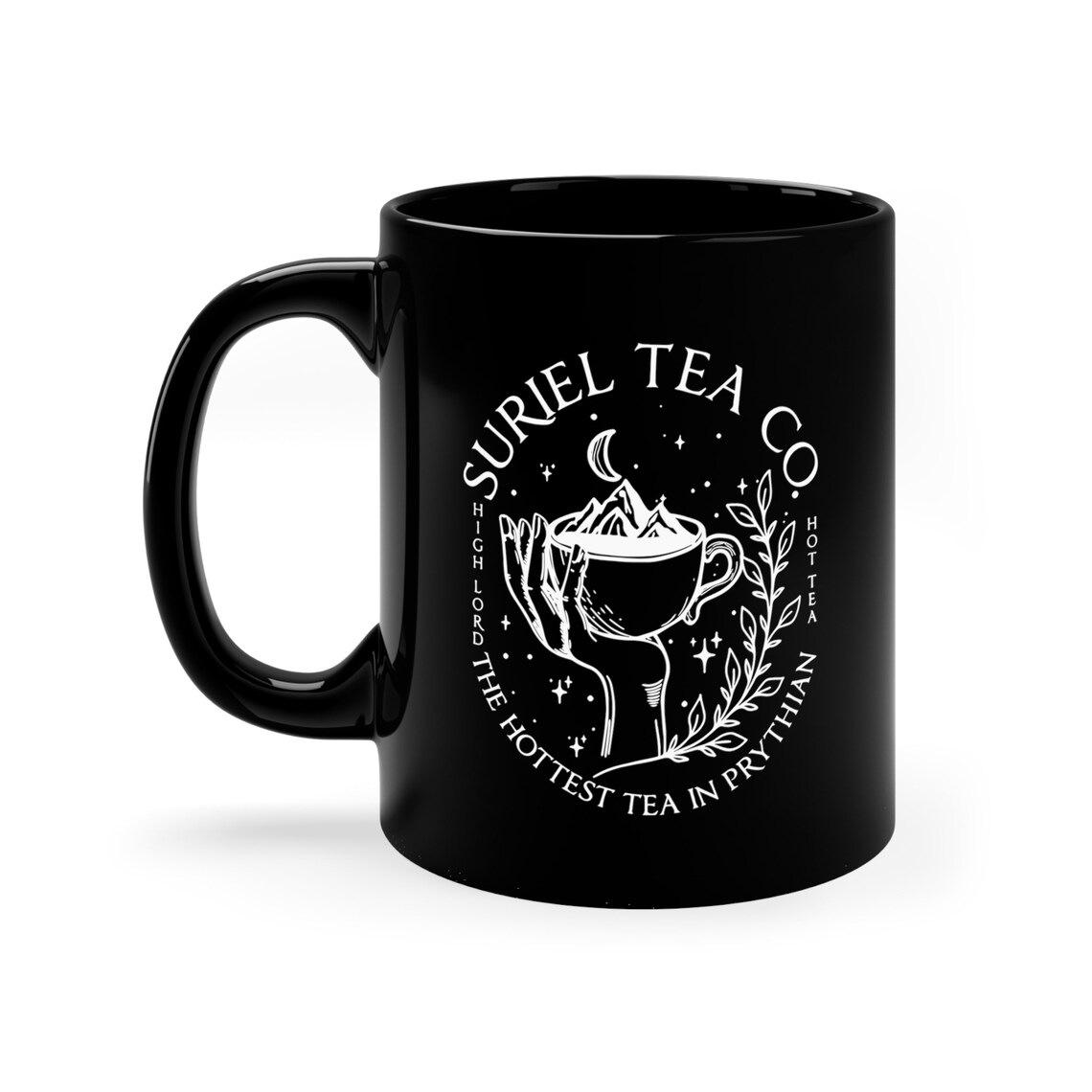 

Suriel Tea Co Ceramic Coffee Mug Tea Cup New American Coffee Mug Logo 301-400ml чёрный