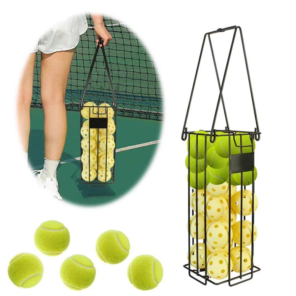 Large Capacity Tennis Balls Collector Black Tennis Ball Picker  Tennis Accessories