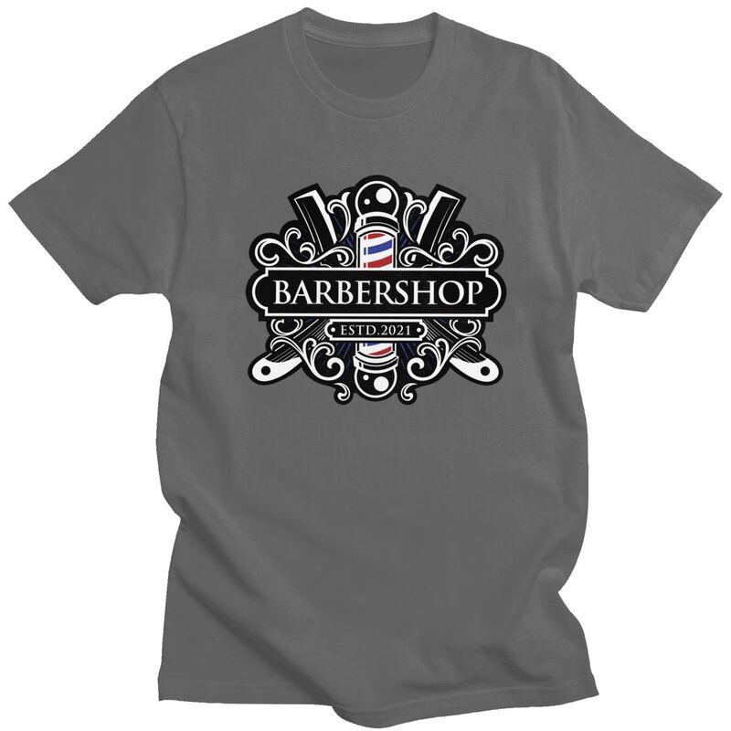 Custom Barbershop 056 T Shirt Men Tshirt Streetwear Tee Tops Pure Cotton Oversized Tshirts Gift