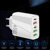 65W PD Charger 5V 7A Fast Charging 5 Port USB For iPhone 13 12 Pro iPad  Xiaomi Samsung Type C Phone Adapter EU US UK Plug