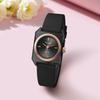 Simple Fashion Square Dial Women Quartz Watch Durable Silicone Strap Casual Daily Wristwatch for Working Ladies