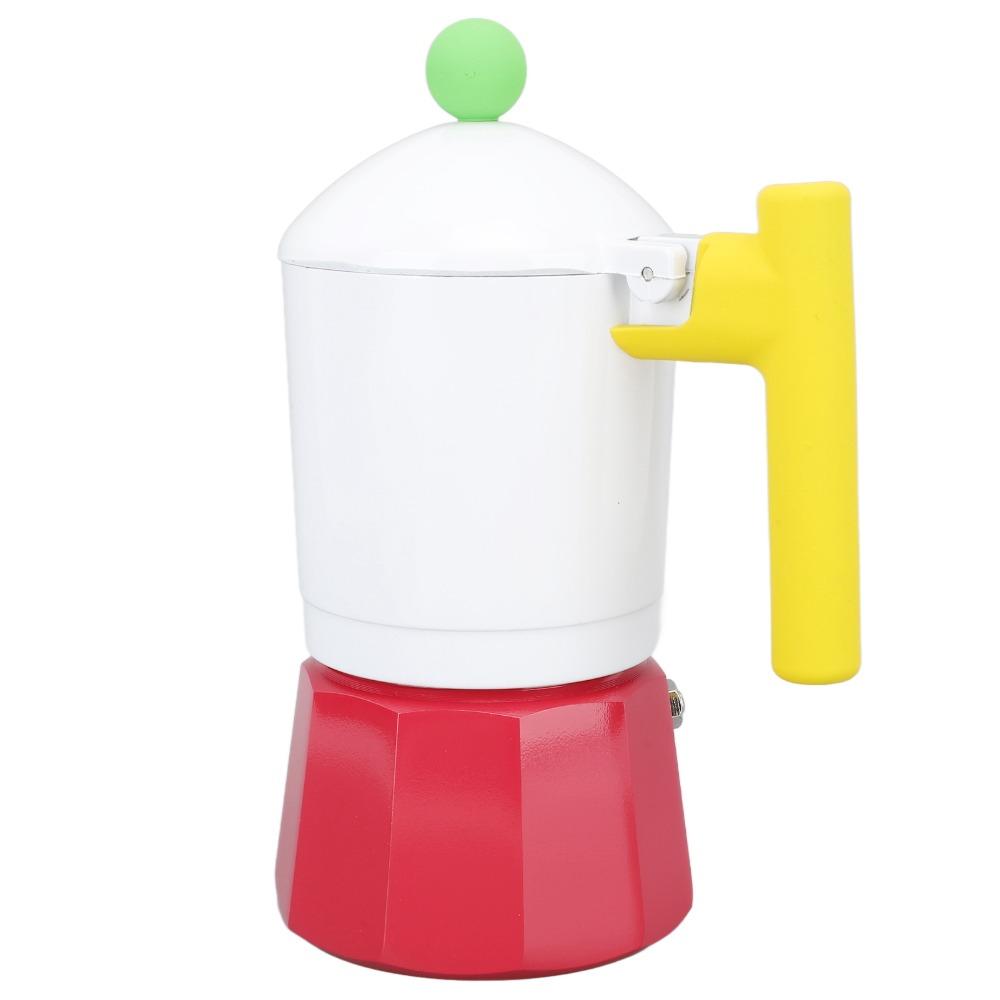 Aluminium Alloy Italian Coffee Percolator Colorful Moka Pot Coffee Maker Coffee Brewing