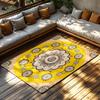 Cozy Area Rug Non Slip Indoor Outdoor Carpet Washable Home Decor Modern Abstract Geometric Pattern Floor Mat Living Room Bedroom