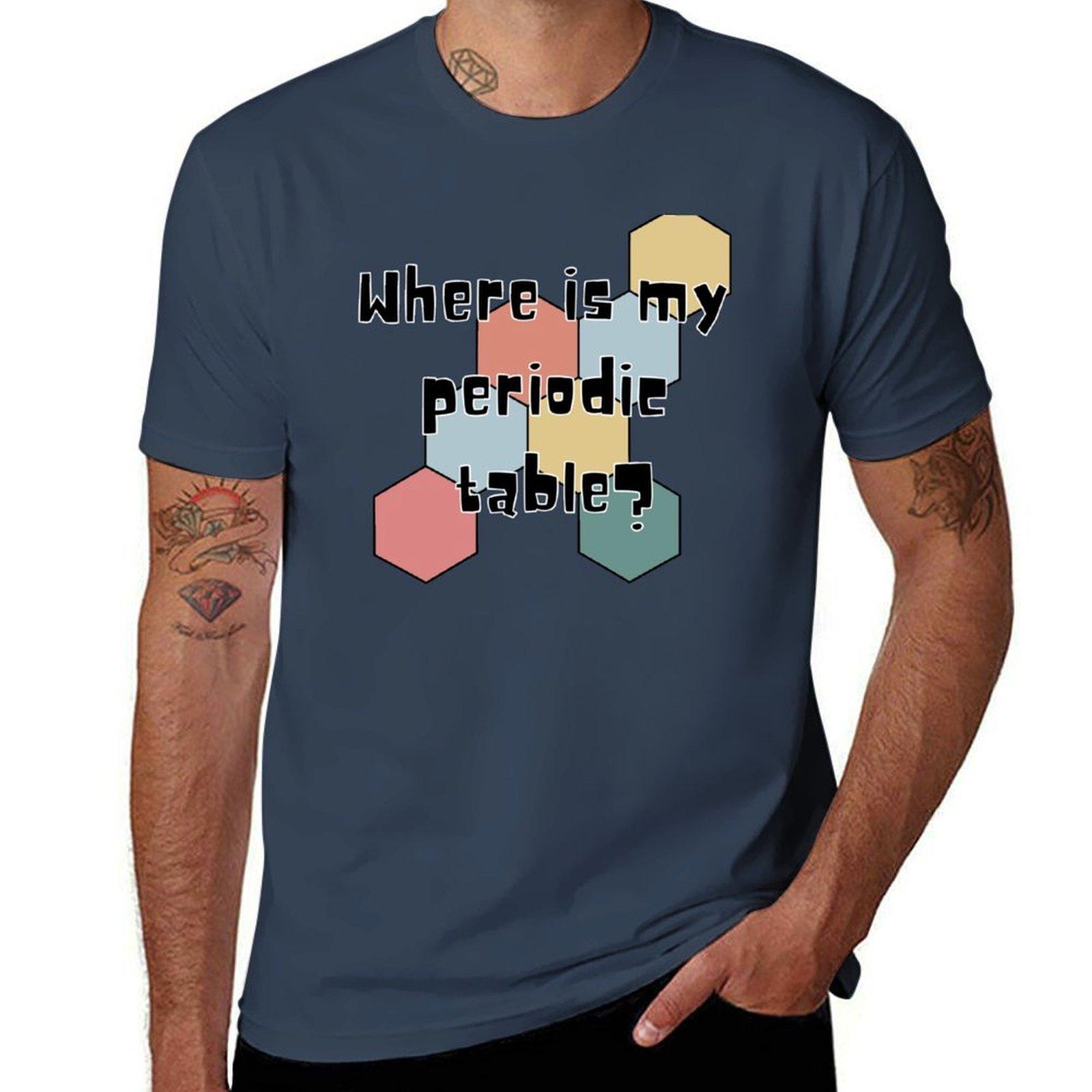 Where Is My Periodic Table Tshirt Utility Work Short Sleeve Top S