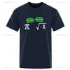 New Arrival Funny Math Design Printed Loose in Summer Casual Oneck for Stretchy Streetwear Summer Unique Loose Tees Male Tops