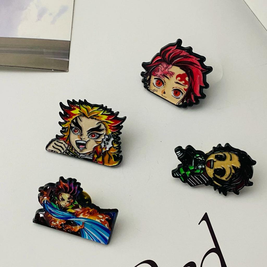Anime pcs Enamel Pin Brooches for Women Lapel Pins Badges on Backpack Cosplay Accessories Fashion Jewelry Toys Friend Gift