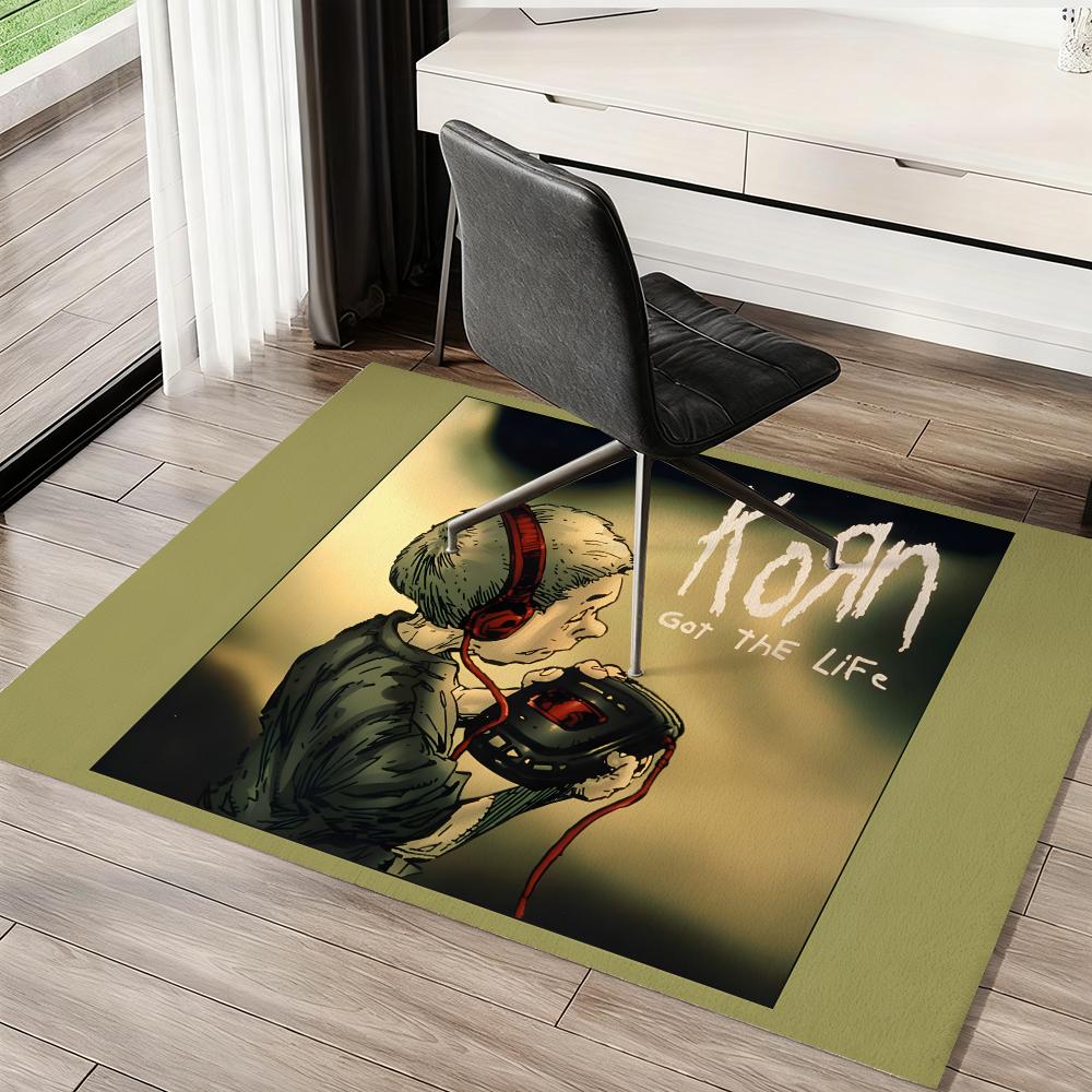 Rock Music Floor Mat Soft Thickened Absorbent Non-Slip Bedroom Living Room Door Mat Home Decor Flannel Rugs