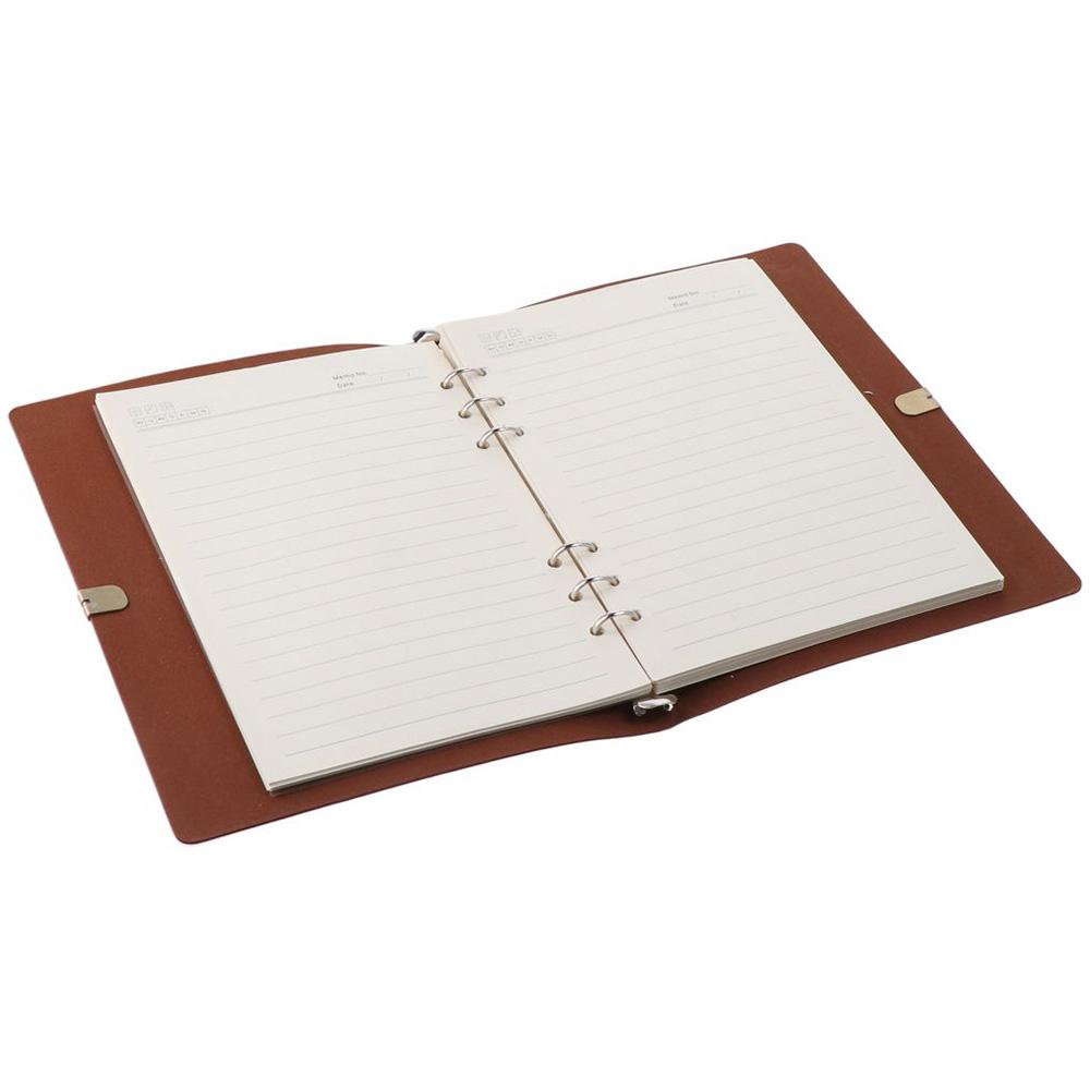 PU Leather Loose-leaf notebook 9*6.7 inch Notebook A5 Binding rope notebook  Office