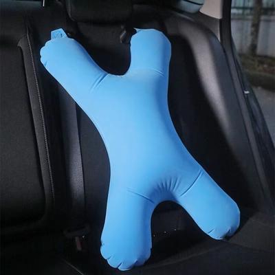 Almohada para Dormir en Coche con Soporte para la Cabeza para Niños Autoinflable Cojín de Seguridad para el Cuello en Asiento de Coche Avión