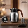 Portable High-End Pure Titanium Tea Set with Insulated Teapot and Teacups - Ideal for Business Travel and Gifts