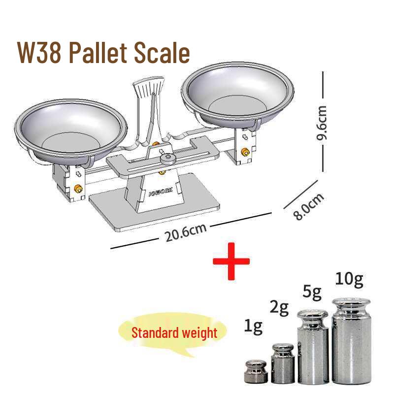 Handmade DIY Tray Balance Scale Kit for School Science Experiments