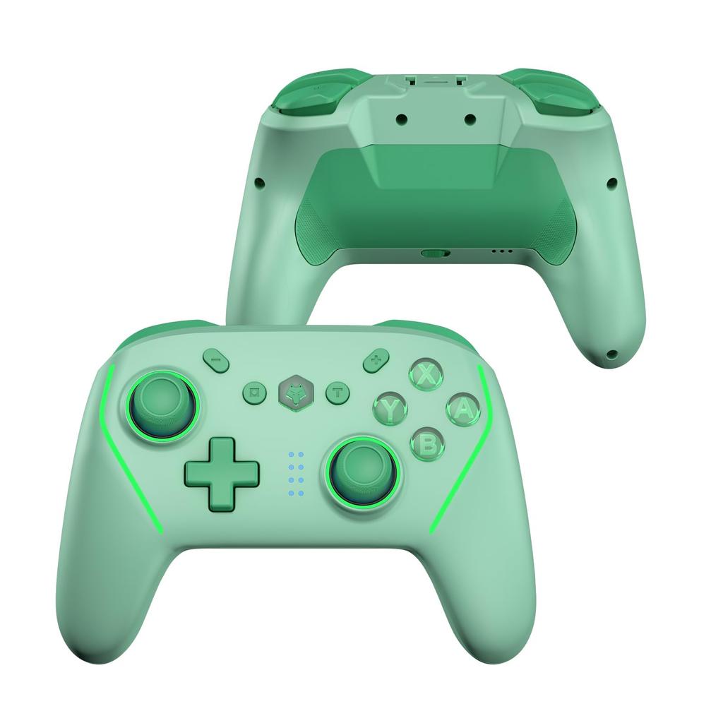 NBCP Controller for with Back Wireless Rapid Fire Turbo and Macro Gyro Compatible with Japanese Instruction Manual Included WOLF-V8 Switch/Switch 2,