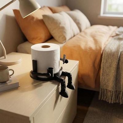Reading Scroll Companion 3D Printed Unique Toilet Paper Holder Adding Fun To Your Bathroom Suitable For Office Bathrooms