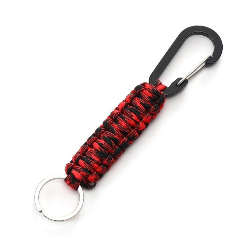 3 Pcs Paracord Braided Keychain Clip with Strap Heavy Duty  Paracord Lanyard Clip Keychain for Men Women Sports