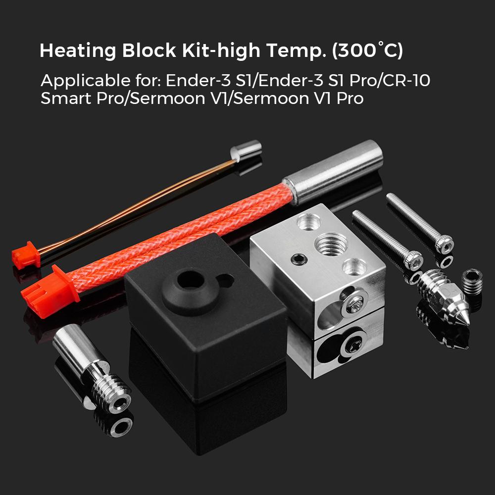Upgrade Hotend Kit 300° for CREALITY Ender 3 S1/S1 Pro/CR-10 Smart Pro/Sermoon V1 Bimetal Heat Break Throat 3D Printer Parts