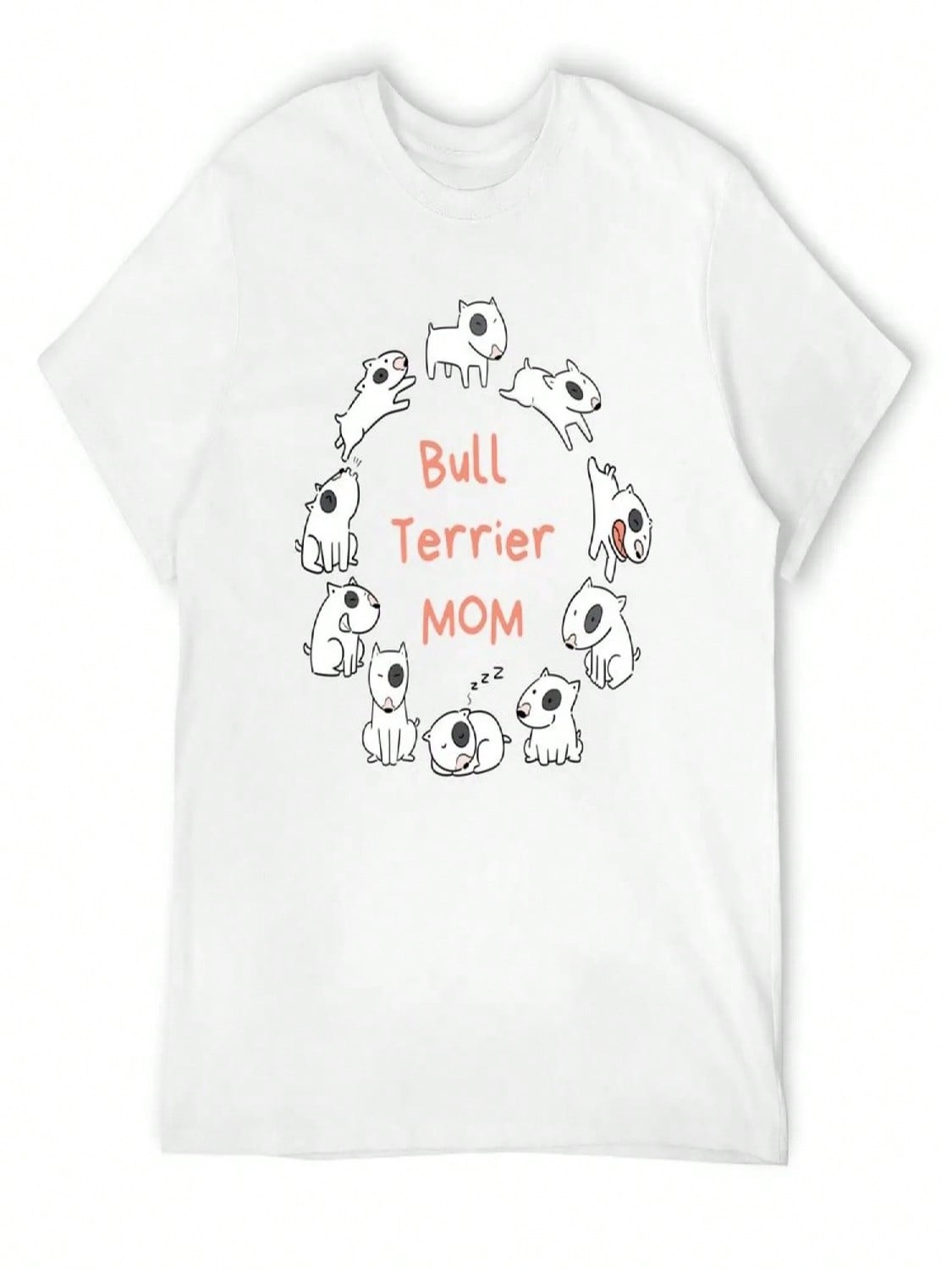 Bull Terrier Mom T-Shirt Sweat Cute Tops T Shirts unisex S разноцветный