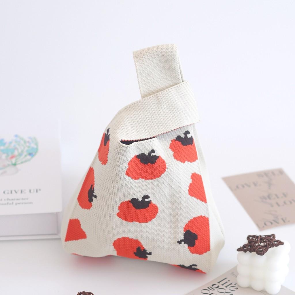 Trendy Knit Bucket Bag For Women Soft And Spacious Tote Bag With Eye-catching Patterns Ideal For Daily Wear And Gifts