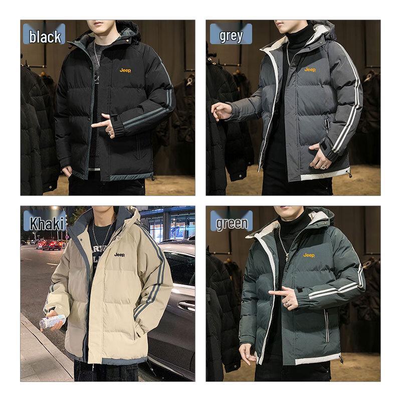Jeep Men's Hooded Padded Winter Jacket