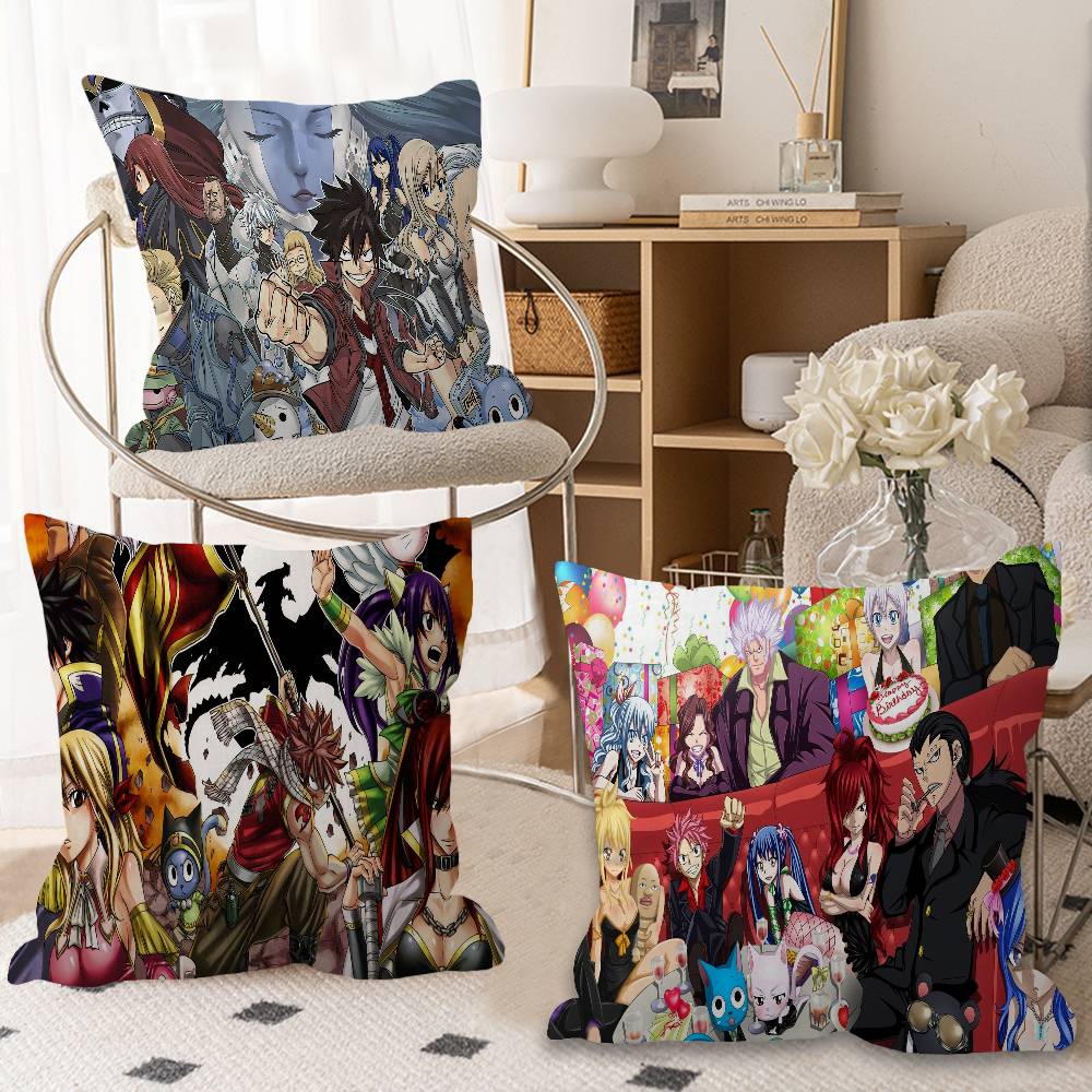 F-Fairy T-Tail A-Anime Pillow Cover For Bedroom Room And Living Room Sofa Decorative Cushion Cover