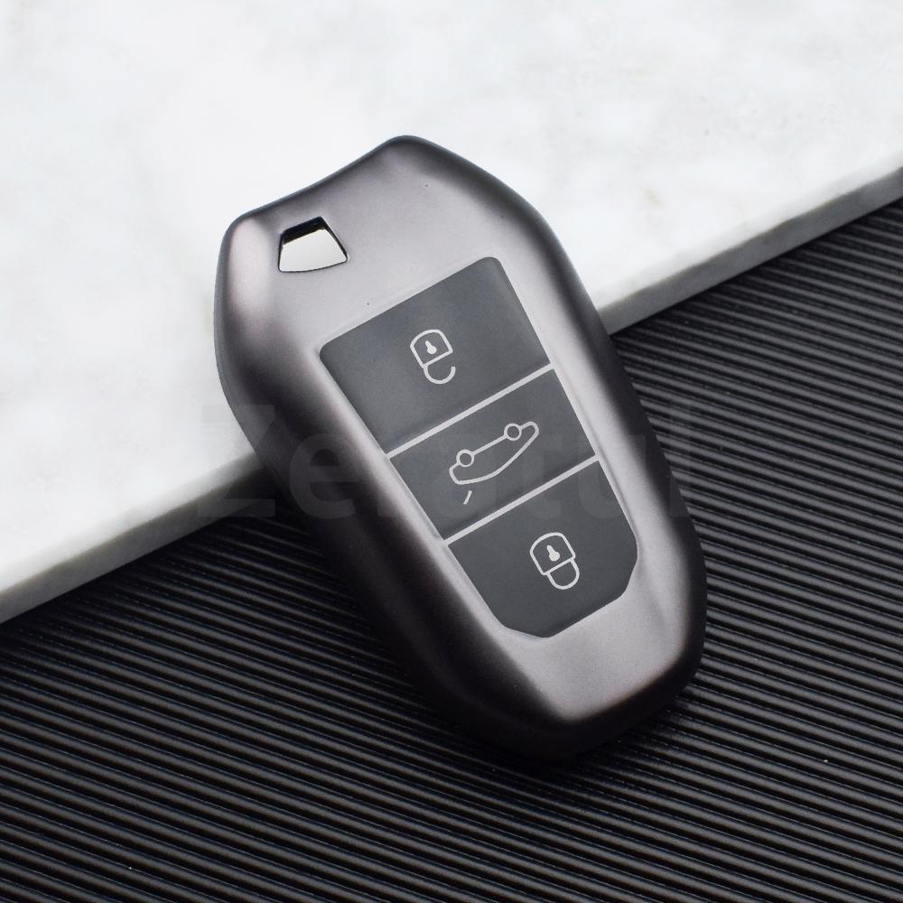 Auto Shell Fob Holder For Peugeot 208 3008 5008 2008 Ds5 Ds6 Ds3 For Citroen C5 X7 Car Key Cover Keychain Remote Case Protector
