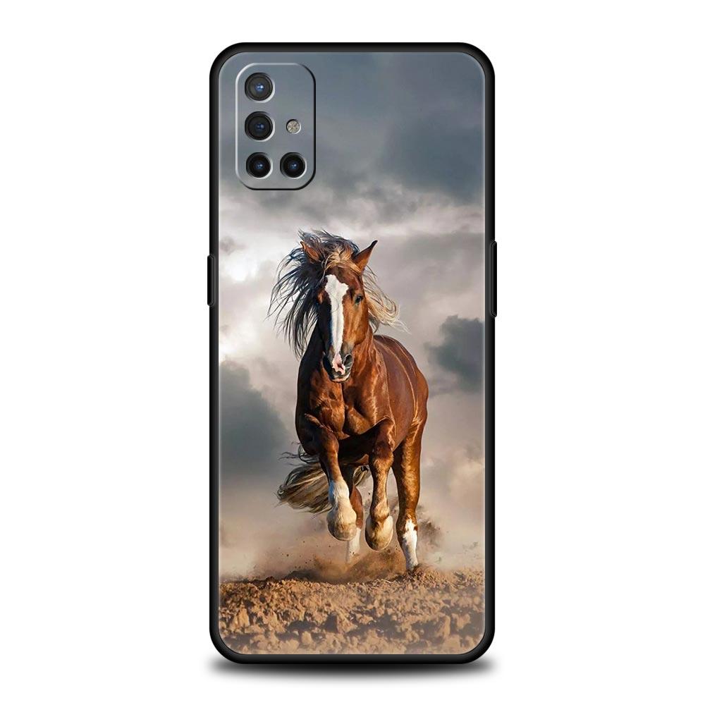 Phone Case For Oneplus 13R 13 12 10T 11 R10 Nord N100 N200 N10 9 9R CE 2 3 Z Pro Lite 5G Soft TPU Cover Animal Horse Fundas Bags