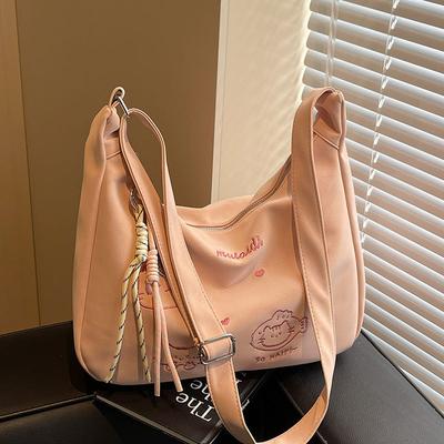 2025 New Korean Casual Style Simple Tote Bag, Students Commute In Class, Foreign Style, Lazy Feeling, Messenger Bag Woman